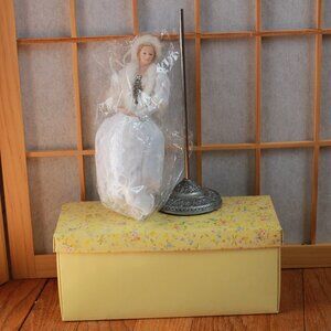 Vintage Popular Imports "Putting On the Ritz" Porcelain Tassel Doll